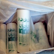 14″ compostable bag by roll – 2