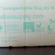 14″ compostable bag by roll – 3